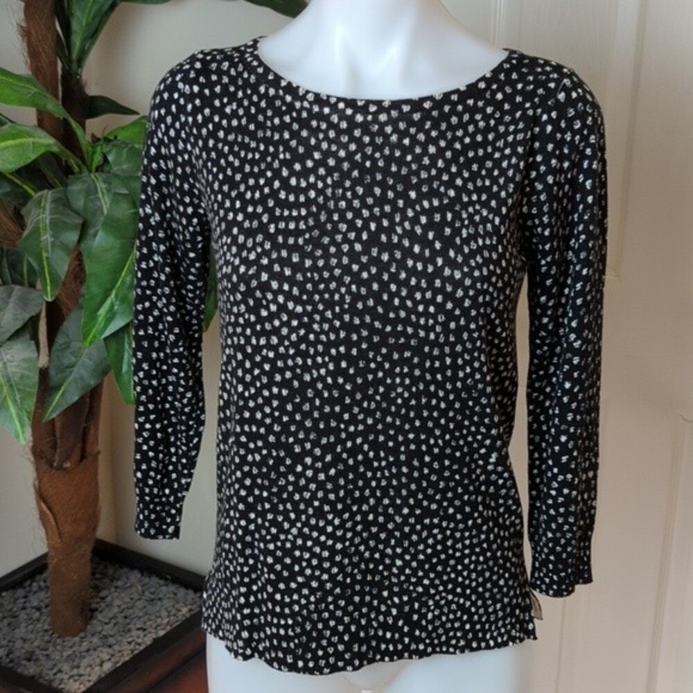 Loft Women's Button Down Back Long Sleeve Knit Top Size XXS